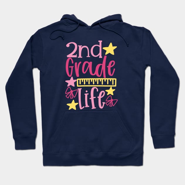 Second Grade Life Hoodie by VijackStudio